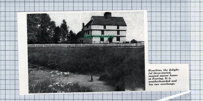 C4200) Houchins Moated Manor House Feering Essex - 1963 Clip