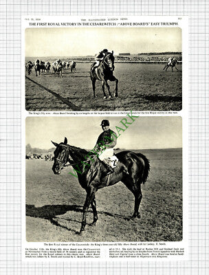 ABOVE BOARD Horse Racing E Smith Cesarewitch Boyd-Rochfort -1950 Cutting / Print
