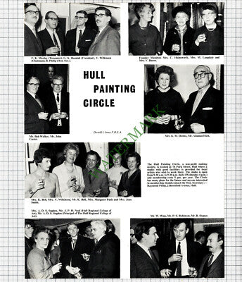 Hull Painting Circle Raymond Philip Moxley Pank Allaman Hich - 1967 Cutting