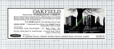 Oakfield Somerset Road Wimbledon Common Flats Sale Advert - 1966 Cutting