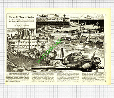 Focke-Wulf Kurier German Plane WW2 -1941 Cutting