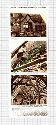 X286) Bredon Tithe Barn Tewkesbury Mr G S Cottrell David Nye -1952 Cutting
