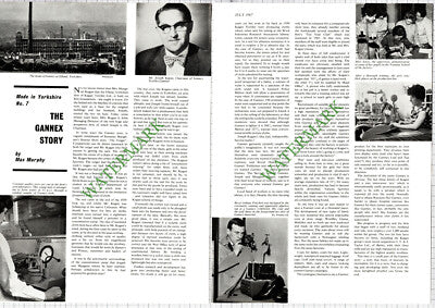 8008) Joseph Kagan Gannex Textiles Ltd Elland North Yorkshire - 1967 Article