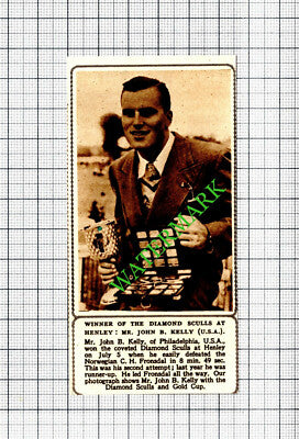 Mr John B Kelly Philadelphia USA Diamond Sculls Henley -1947 Small Cutting
