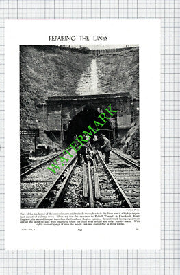 Polhill Tunnel Knockholt Kent Railway - c.1950s Cutting / Print