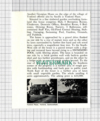 C5069) Yoxford Place Yoxford Saxmundham Suffolk - 1975 Clip