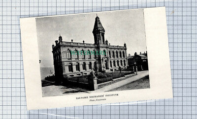 C4705) Saltaire Mechanics Institute Yorkshire - c.1900 Cutting