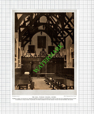 Wadham College Oxford - 1920s Cutting / Print