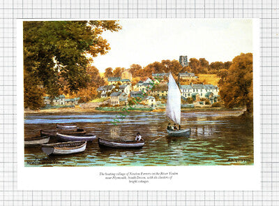 Newton Ferrers South Devon River Yealm Plymouth - c.1990s Cutting / Print