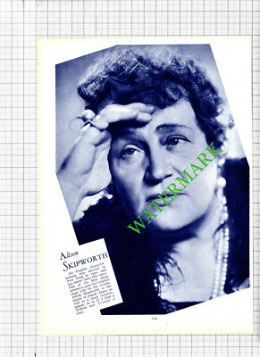 Leslie Banks Actor / Alison Skipworth Actress - 1930s Cutting / Print