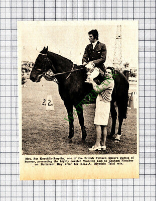 C6953) Mrs Pat Koechlin-Smythe Graham Fletcher Woolton Cup -1971 Cutting
