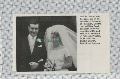 C1452) Doreen Elizabeth Gore William Lonsdale Buer Orrell Mount Wigan - 1964