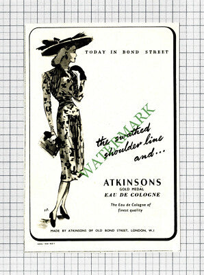 Atkinsons Bond Street Gold Medal Small ADVERT - 1947 Cutting