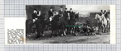 C5261) Whittington Lancs Vale Of Lune Harriers Martin Heaton Hunt - 1970 Cutting