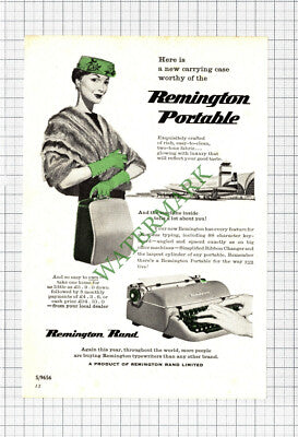 Remington Portable Typewriter ADVERT - 1957 Cutting