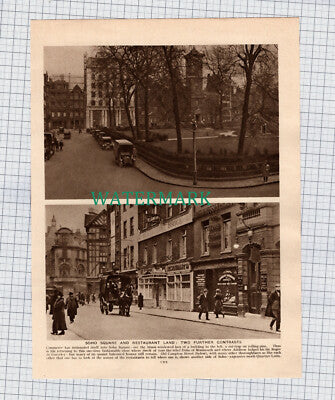 (8759) London County Council / Brice Restaurant Old Compton St - c.1925 Print