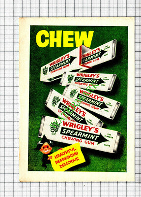 Wrigley's Chewing Gum Small ADVERT - 1957 Cutting