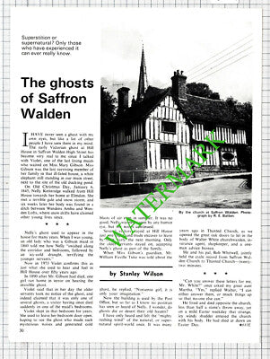 Saffron Walden Essex Ghost Hill House Mary Gibson - 1973 Article