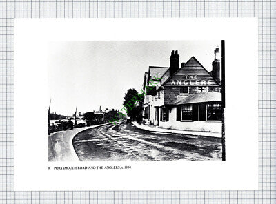 Kingston Upon Thames Portsmouth Road The Anglers - c.1970s Print