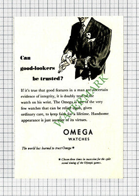 Omega Watches Small Advert - 1947 Cutting