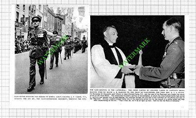 Col J P Carne 1st Bn The Gloucestershire Regiment Rev SJA Evans - 1953 Cutting