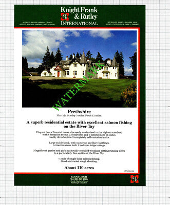 Rhys-Burgess Llywynderw Breconshire / Murthly Perthshire Advert -1991 Cutting