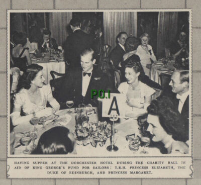 C1404) Dorchester Hotel Charity Ball King George Fund For Sailors - 1948 Clip