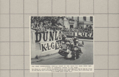 C3068) Eric Oliver On A Norton Manx TT Race Side Car Event - 1954 Clip