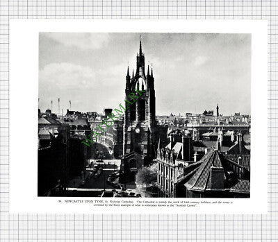 9277) Newcastle Upon Tyne - 1958 Book Print