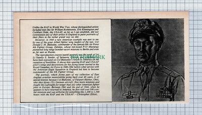 C4723) Col Donald J M Blakeslee 8th Air Force 4th Debden Sessler - 1984 Clip