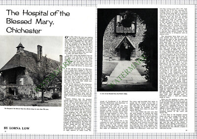 9370) The Hospital Of The Blessed Mary Chichester - 1967 Article