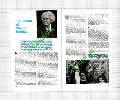 Dr Phyllis Bentley Yorkshire Writer - 1971 Article