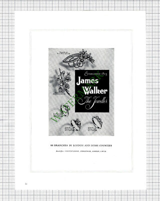 James Walker The Jeweller Streatham London Advert - 1962 Cutting