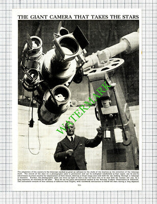 Norman Lockyer Observatory Sidmouth Astronomical Camera - c.1930s Cutting