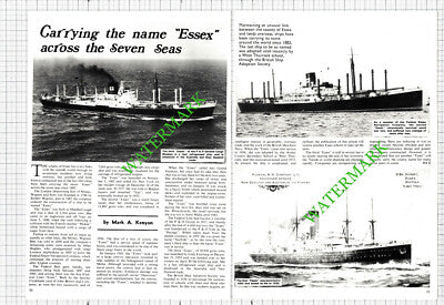 The ESSEX Ship P&O General Cargo - 1974 Article