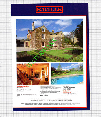 Bramham West Yorkshire House Sale Advert - 1991 Cutting