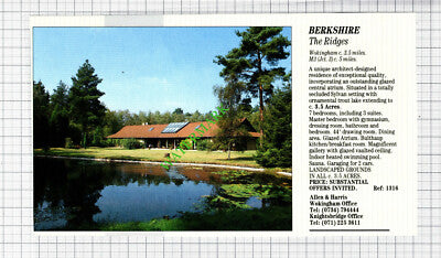 The Ridges Berkshire Wokingham House Sale Advert - 1991 Cutting