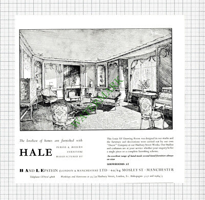 H & L Epstein Hale Manchester ADVERT - 1962 Cutting