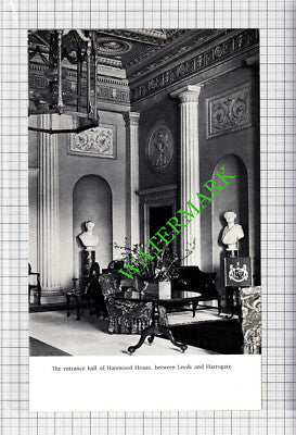 Harewood House Yorkshire - 1970s Cutting / Print