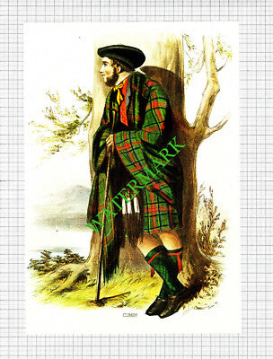 CUMIN Scottish Clans - c.1980 Book Print
