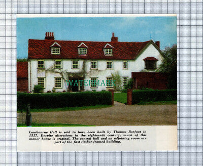 C4160) Lambourne Hall Essex Thomas Barfoot - 1965 Clip