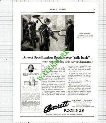 The Barrett Company New York USA Barrett Roofings Advert - 1925 Cutting