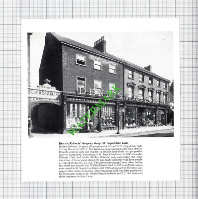 Alfred Sanderson Shop St Sepulchre Gate Doncaster Dennis Roberts Draper Cutting