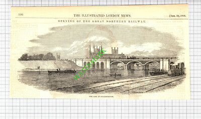 Peterborough Railway Line - 1850 Cutting / Print
