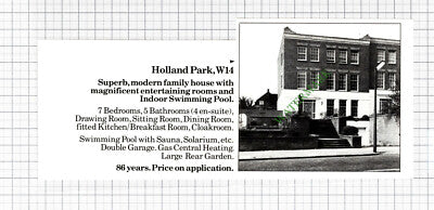 C7855) Holland Park London W14 - 1981 Cutting