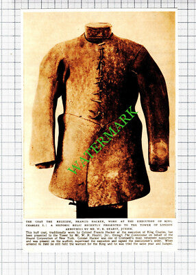 Col Francis Hacker Coat Tower Of London Charles 1 - 1953 Cutting