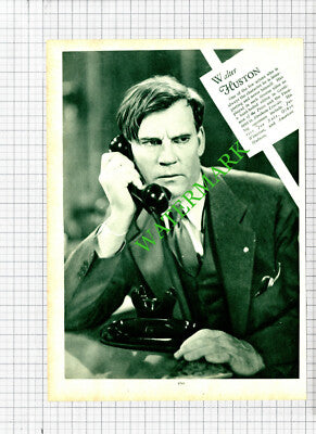Richard Dix / Walter Huston Actor - 1930s Cutting / Print