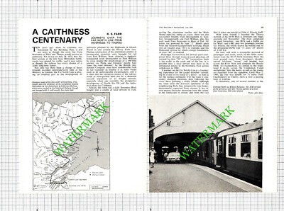 Sutherland to Caithness Railway Thurso Wick - 1974 Article
