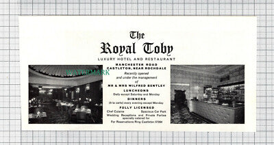 C4037) The Royal Toby Castleton Near Rochdale Mr & Mrs Wilfred Bentley 1964 Clip