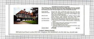 C64) Manoir de St Julien sur Calonne - 1989 House Advert